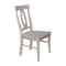 International Concepts Set of 2 Cosmo Chairs, Washed Finish, Washed Gray Taupe C09-170P - alternate 4